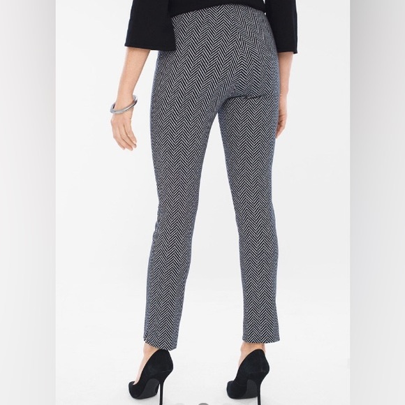 Chico's Juliet Painted Black Herringbone
Ankle Pants - Picture 5 of 13